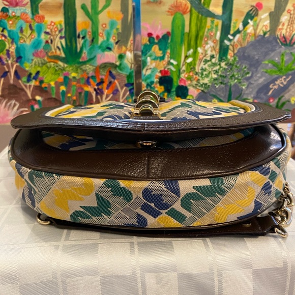 L.A.M.B Love Angel Music Baby Shoulder Signature Canvas Leather Purse, SMALL - Picture 10 of 13